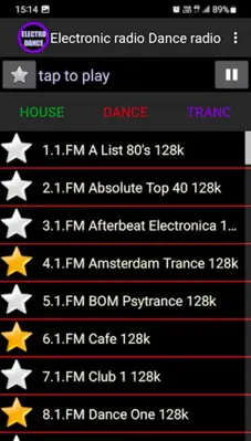 Electronic radio Dance radio android App screenshot 1