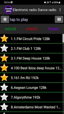 Electronic radio Dance radio android App screenshot 2